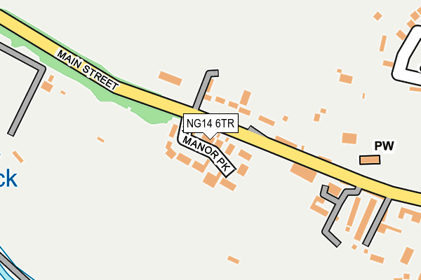 NG14 6TR map - OS OpenMap – Local (Ordnance Survey)