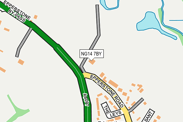 NG14 7BY map - OS OpenMap – Local (Ordnance Survey)