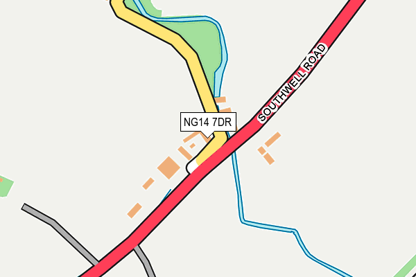 NG14 7DR map - OS OpenMap – Local (Ordnance Survey)