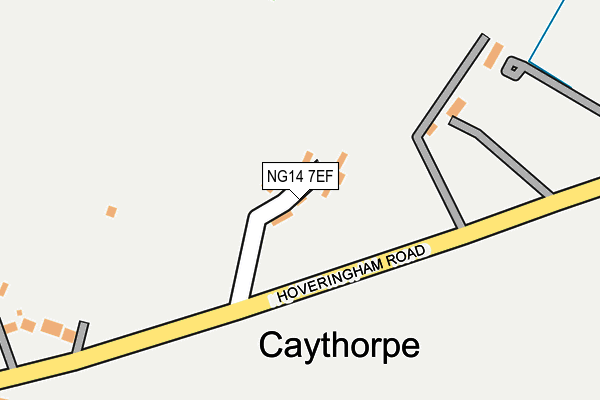 NG14 7EF map - OS OpenMap – Local (Ordnance Survey)