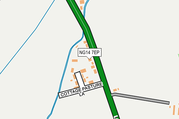 NG14 7EP map - OS OpenMap – Local (Ordnance Survey)