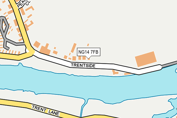 NG14 7FB map - OS OpenMap – Local (Ordnance Survey)
