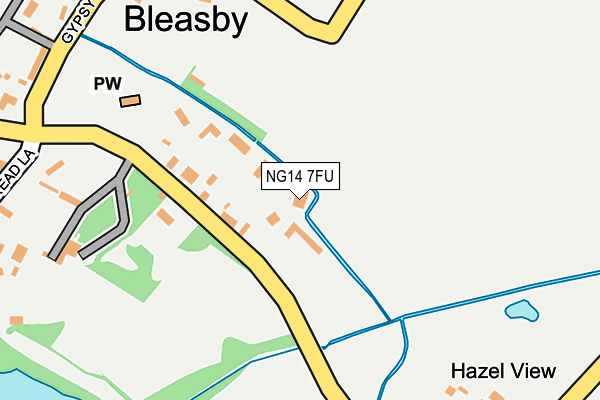 NG14 7FU map - OS OpenMap – Local (Ordnance Survey)