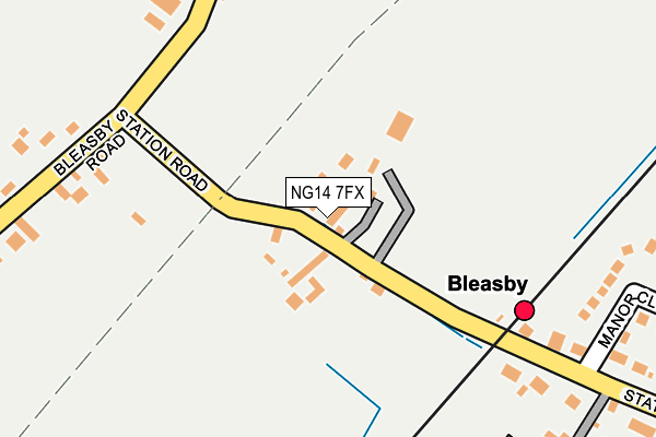 NG14 7FX map - OS OpenMap – Local (Ordnance Survey)