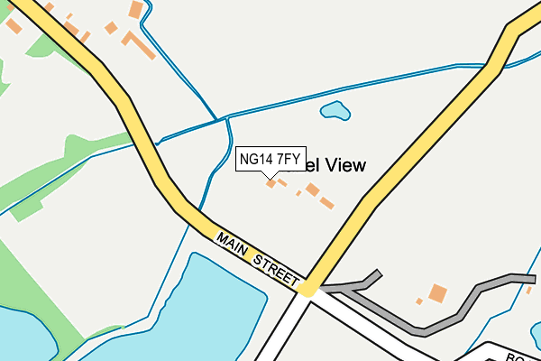 NG14 7FY map - OS OpenMap – Local (Ordnance Survey)