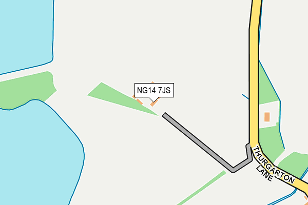 NG14 7JS map - OS OpenMap – Local (Ordnance Survey)