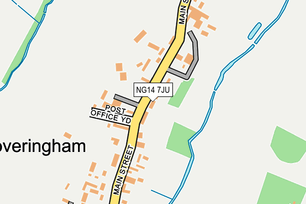 NG14 7JU map - OS OpenMap – Local (Ordnance Survey)