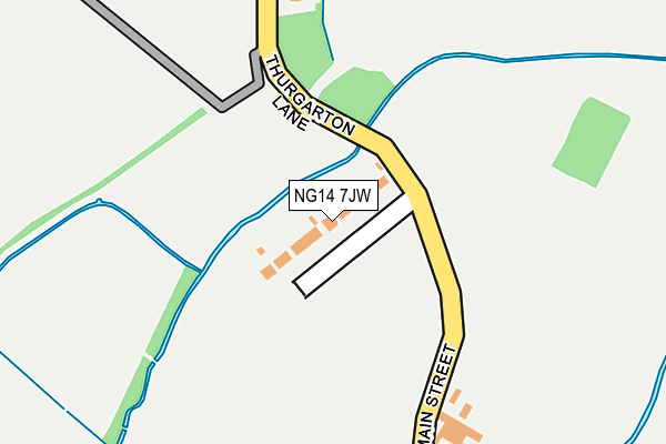 NG14 7JW map - OS OpenMap – Local (Ordnance Survey)