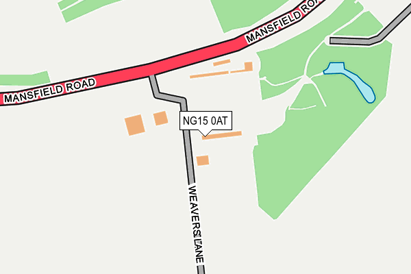 NG15 0AT map - OS OpenMap – Local (Ordnance Survey)