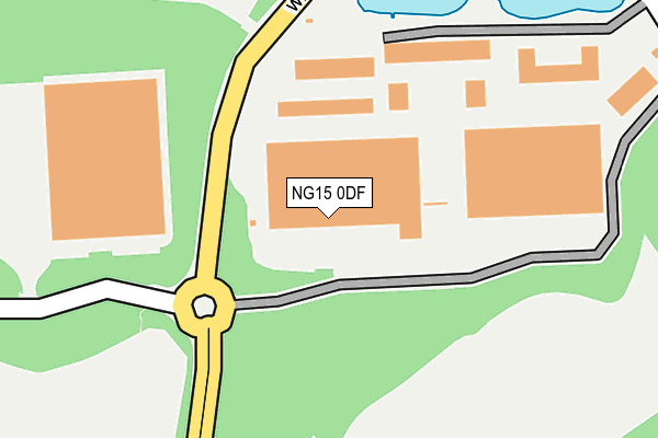 NG15 0DF map - OS OpenMap – Local (Ordnance Survey)