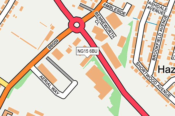 NG15 6BU map - OS OpenMap – Local (Ordnance Survey)