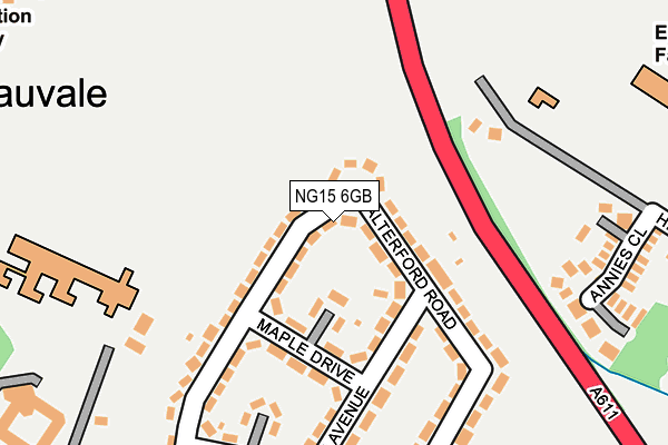 NG15 6GB map - OS OpenMap – Local (Ordnance Survey)