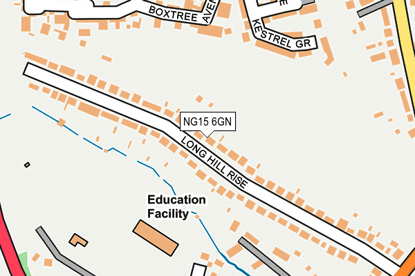 NG15 6GN map - OS OpenMap – Local (Ordnance Survey)