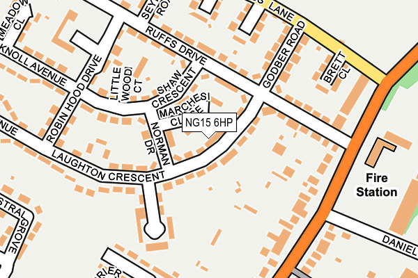 NG15 6HP map - OS OpenMap – Local (Ordnance Survey)