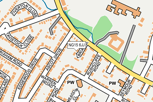 NG15 6JJ map - OS OpenMap – Local (Ordnance Survey)