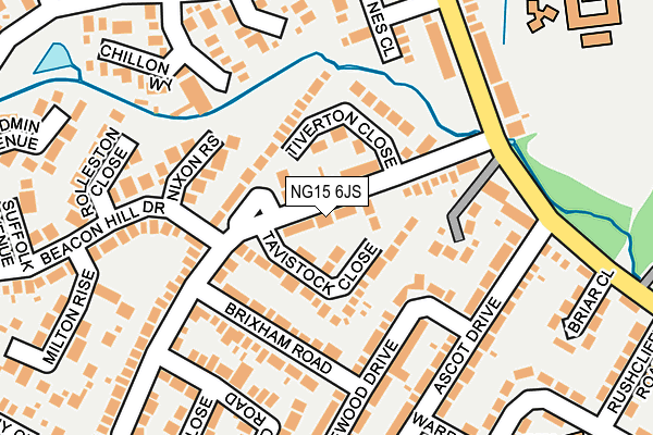 NG15 6JS map - OS OpenMap – Local (Ordnance Survey)
