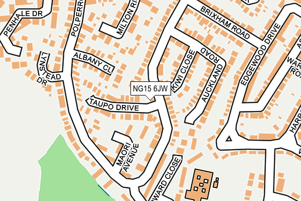 NG15 6JW map - OS OpenMap – Local (Ordnance Survey)