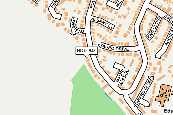 NG15 6JZ map - OS OpenMap – Local (Ordnance Survey)