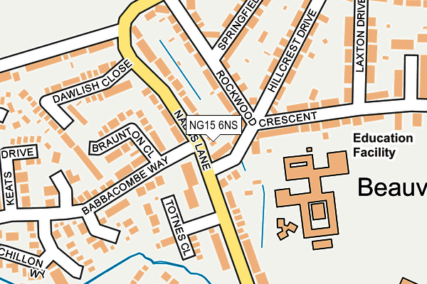 NG15 6NS map - OS OpenMap – Local (Ordnance Survey)