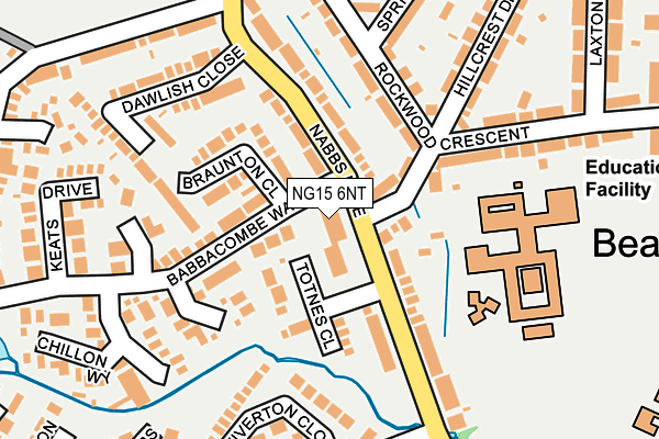 NG15 6NT map - OS OpenMap – Local (Ordnance Survey)
