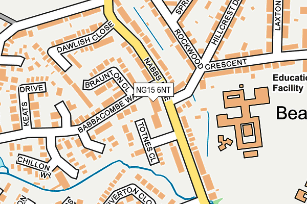 Map of NOTTINGHAM CAR BODY REPAIR CENTRE LIMITED at local scale