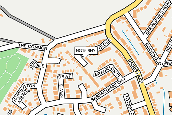 NG15 6NY map - OS OpenMap – Local (Ordnance Survey)
