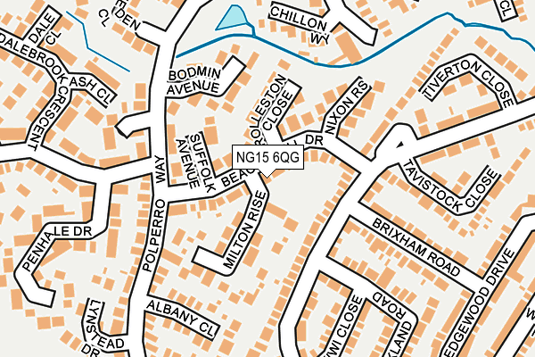 NG15 6QG map - OS OpenMap – Local (Ordnance Survey)