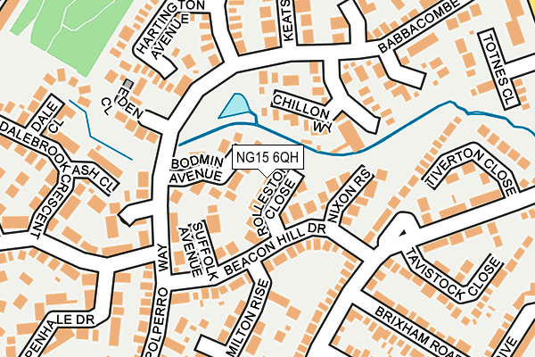 NG15 6QH map - OS OpenMap – Local (Ordnance Survey)