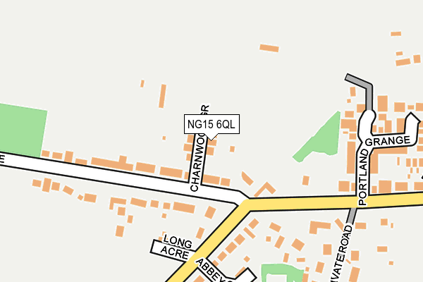 NG15 6QL map - OS OpenMap – Local (Ordnance Survey)