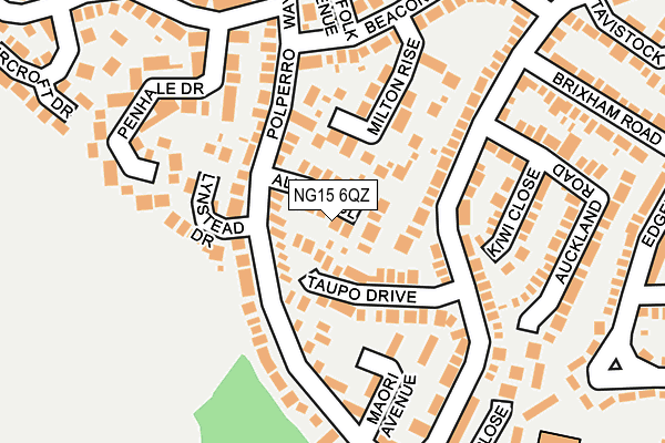 NG15 6QZ map - OS OpenMap – Local (Ordnance Survey)