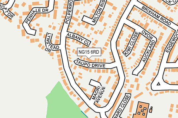 NG15 6RD map - OS OpenMap – Local (Ordnance Survey)
