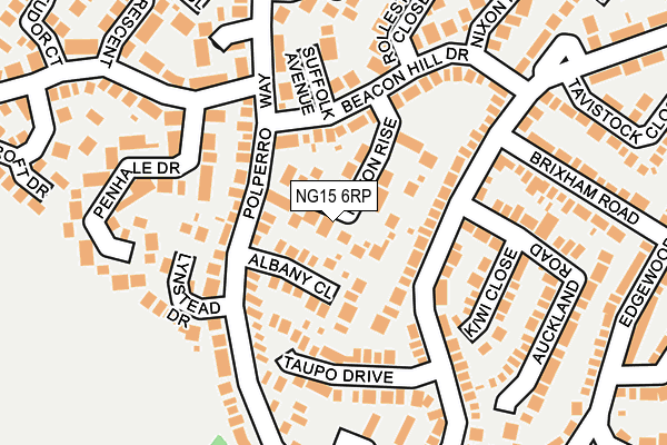 NG15 6RP map - OS OpenMap – Local (Ordnance Survey)