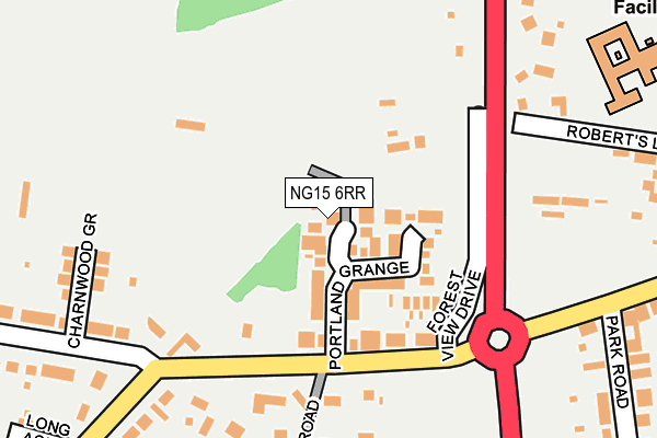 NG15 6RR map - OS OpenMap – Local (Ordnance Survey)