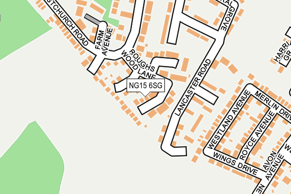 NG15 6SG map - OS OpenMap – Local (Ordnance Survey)