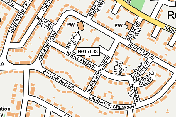 NG15 6SS map - OS OpenMap – Local (Ordnance Survey)