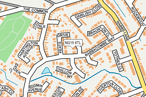 NG15 6TL map - OS OpenMap – Local (Ordnance Survey)