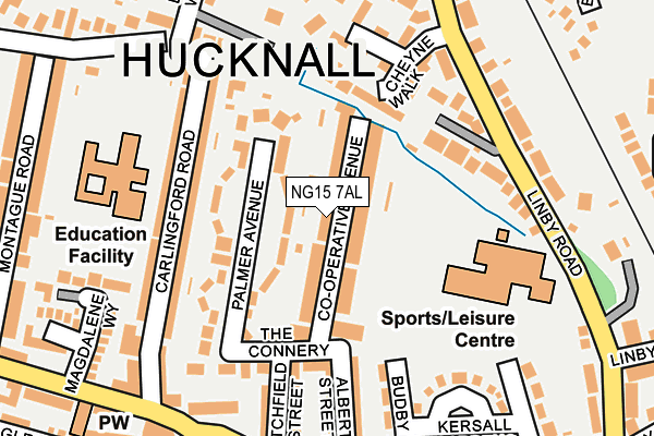 NG15 7AL map - OS OpenMap – Local (Ordnance Survey)