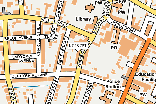 Map of HUTHWAITE HOLDINGS LIMITED at local scale