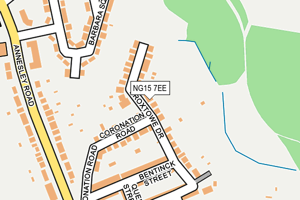 NG15 7EE map - OS OpenMap – Local (Ordnance Survey)