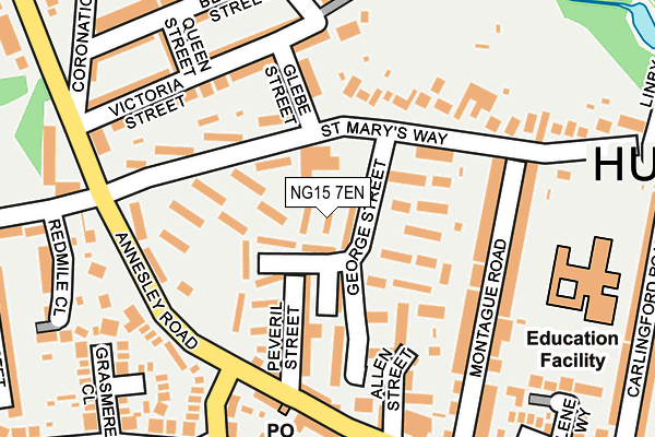 NG15 7EN map - OS OpenMap – Local (Ordnance Survey)