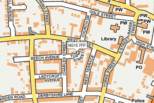 NG15 7FP map - OS OpenMap – Local (Ordnance Survey)