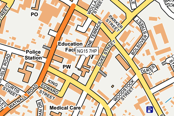NG15 7HP map - OS OpenMap – Local (Ordnance Survey)