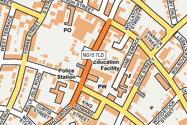 Map of THE WINDOW DEPOT (NOTTINGHAM) LTD at local scale