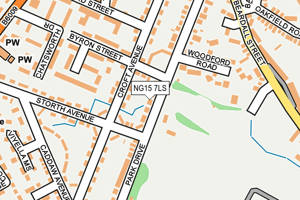 NG15 7LS map - OS OpenMap – Local (Ordnance Survey)