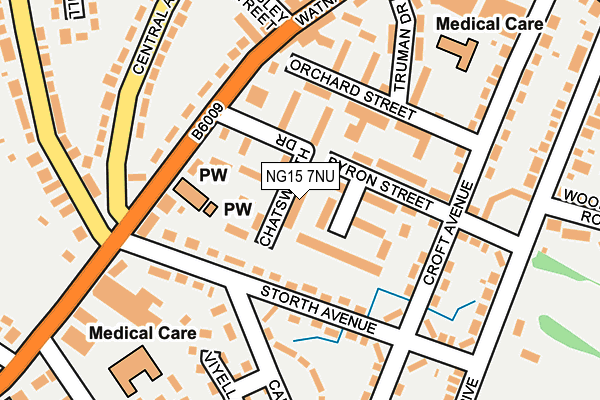NG15 7NU map - OS OpenMap – Local (Ordnance Survey)