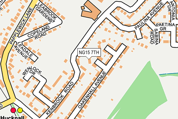 NG15 7TH map - OS OpenMap – Local (Ordnance Survey)