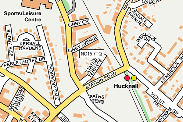 NG15 7TQ map - OS OpenMap – Local (Ordnance Survey)