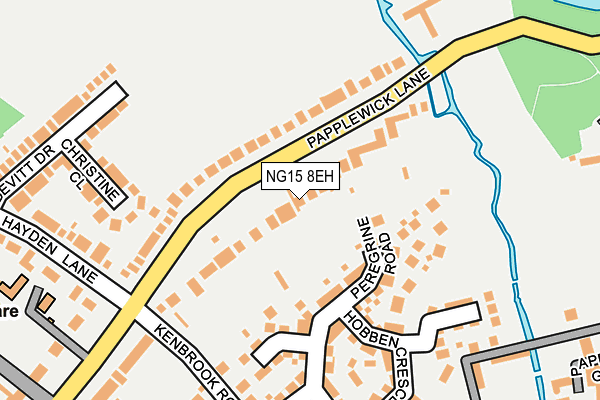 NG15 8EH map - OS OpenMap – Local (Ordnance Survey)