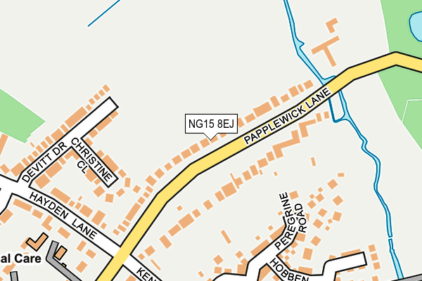 NG15 8EJ map - OS OpenMap – Local (Ordnance Survey)