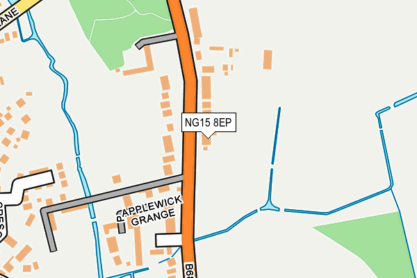 NG15 8EP map - OS OpenMap – Local (Ordnance Survey)